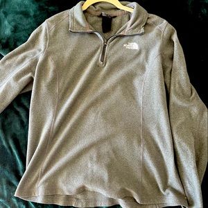 North Face 1/4 zip cropped fleece Women L